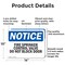Signmission Fire Sprinkler Control Valve Do Not Block Door OSHA Notice Sign, Aluminum, 14in W x 10in L, 2PK OS-2PACK-NS-A-1014-L-12661 - alternate 6